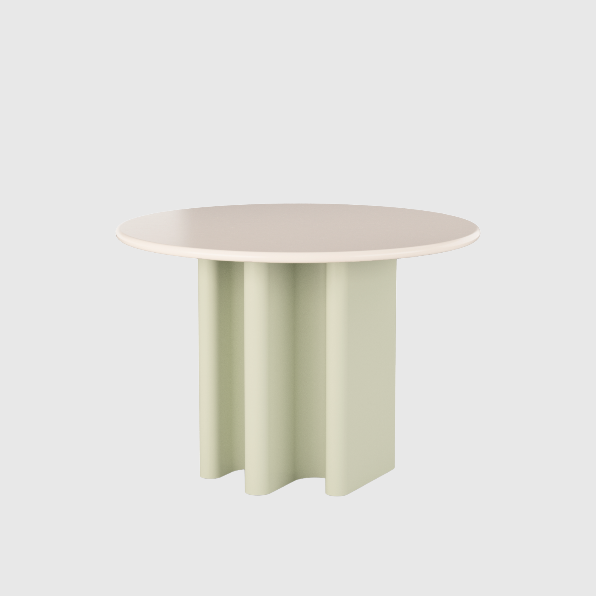 Flow Dining Table - Ivory & Mint