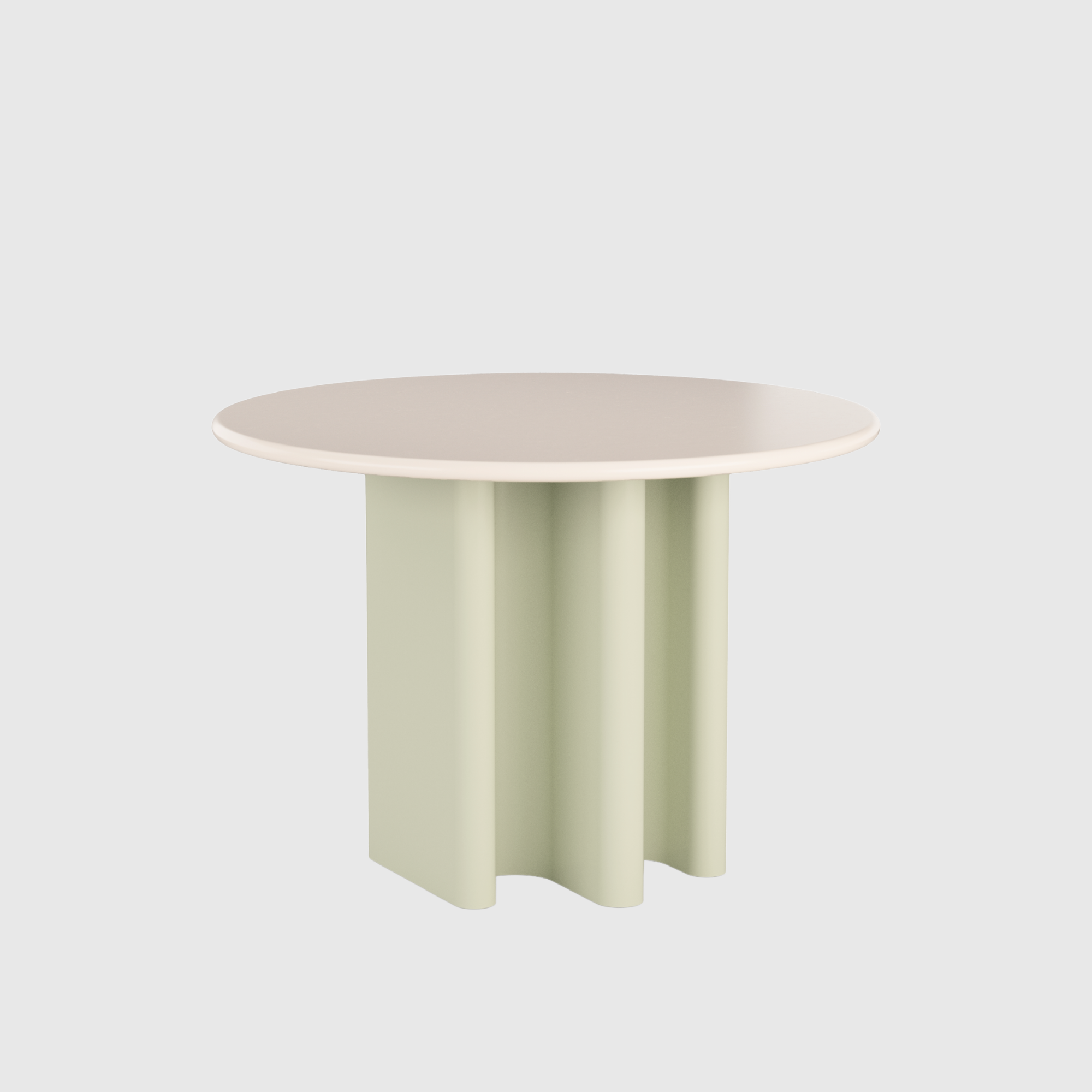 Flow Dining Table - Ivory & Mint