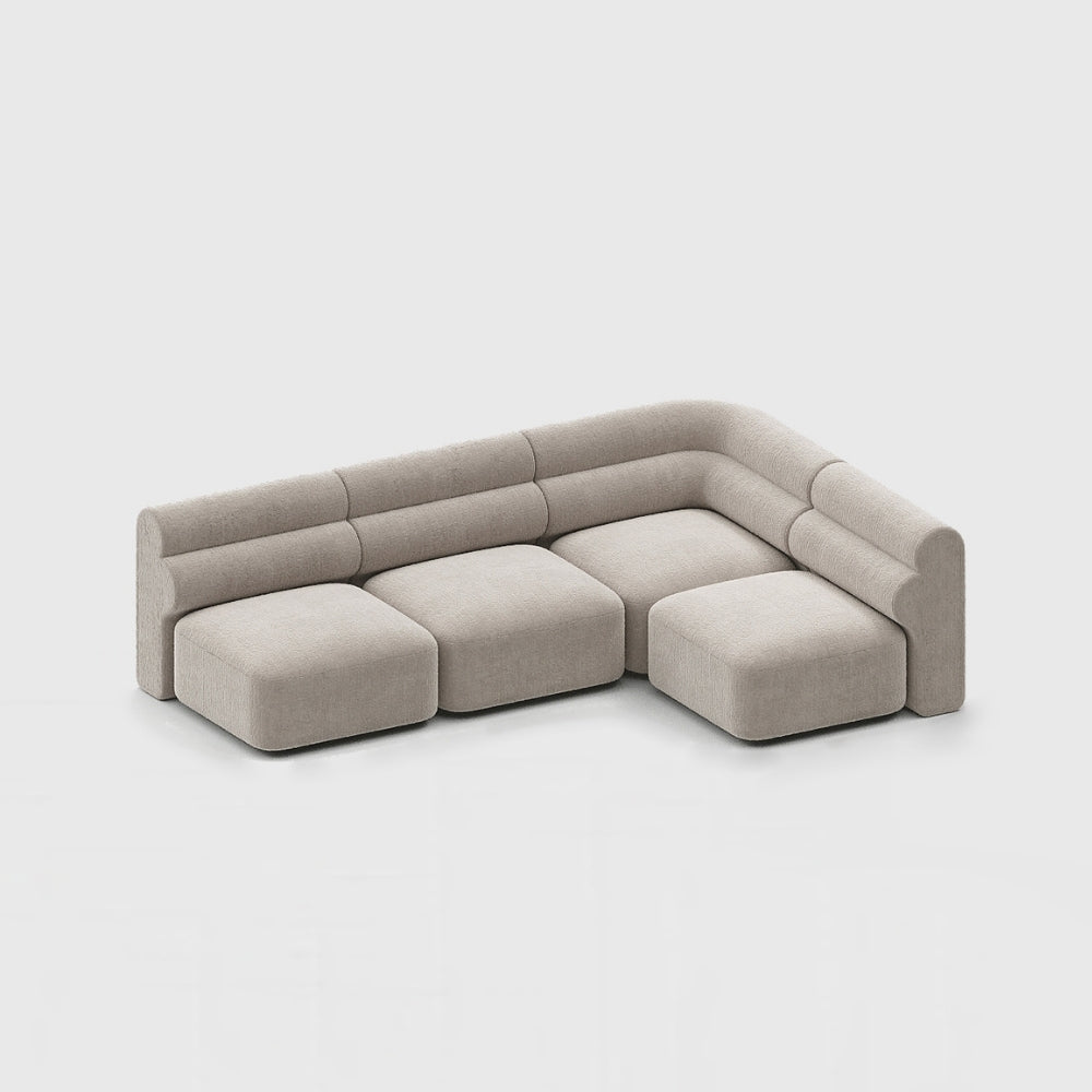 Loaf Modular Sofa - 3 Seater Armless Chaise