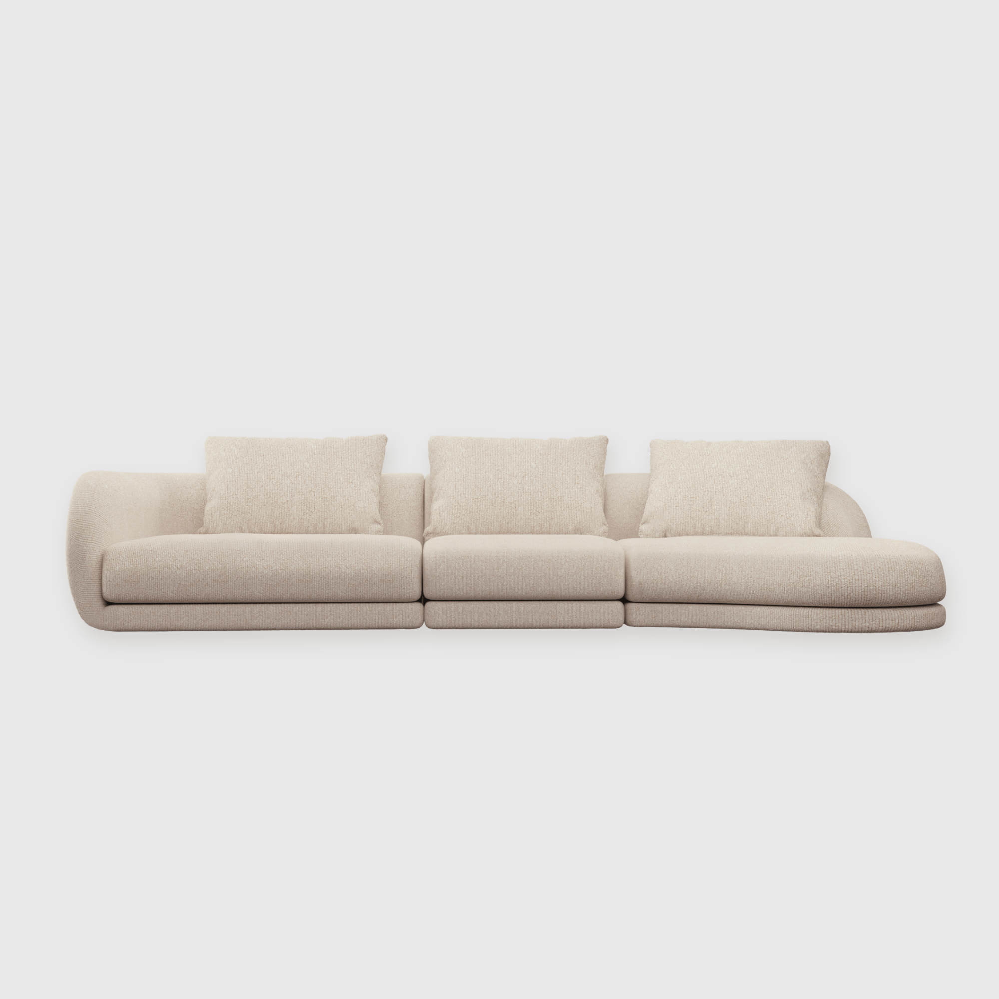 Cirra Sofa - 3 Seater Chaise Sofa