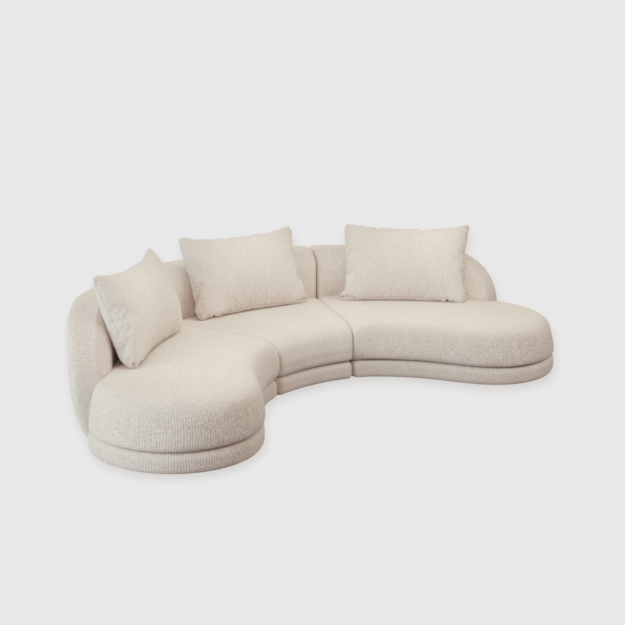 Cirra Sofa - 3 Seater Curved Sofa