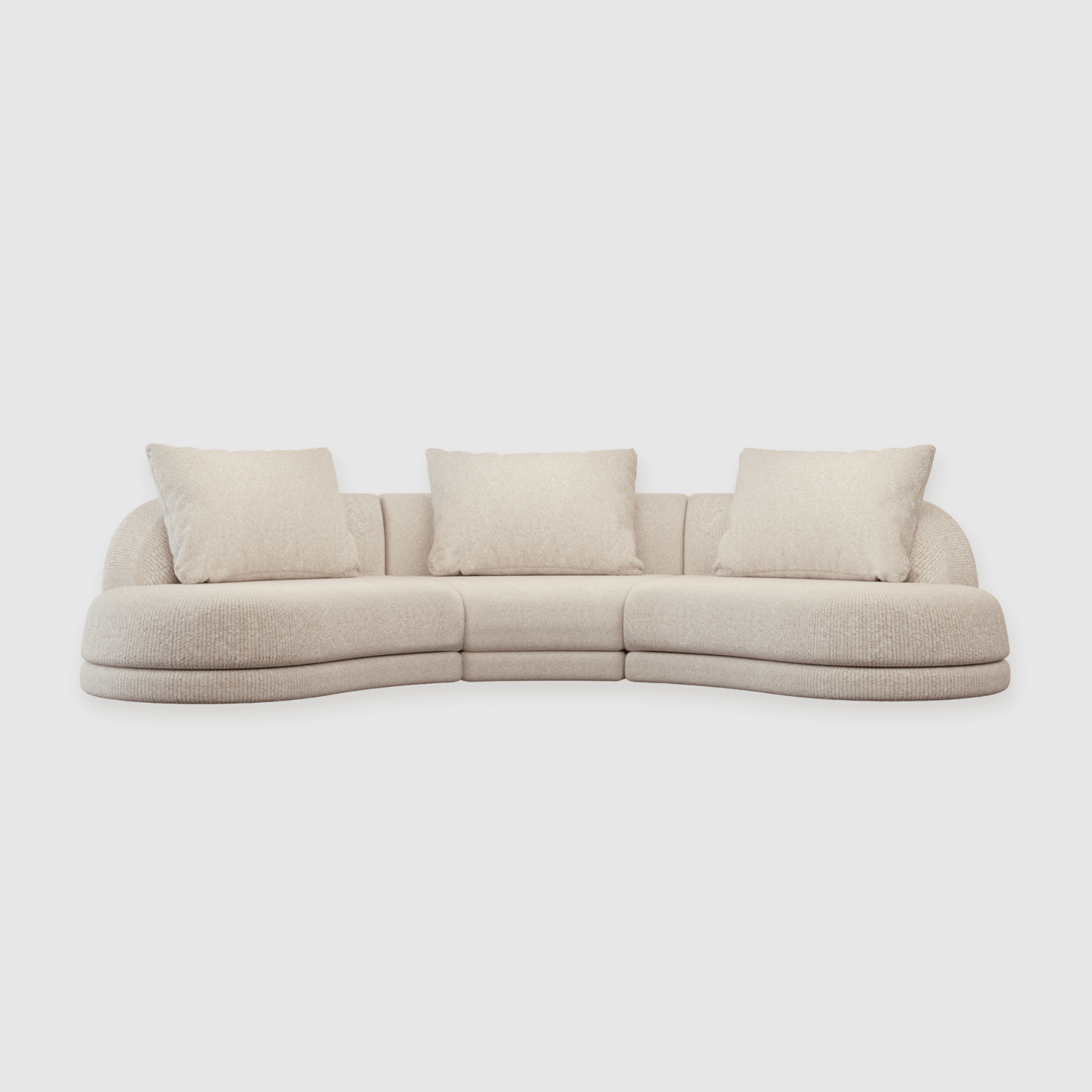 Cirra Sofa - 3 Seater Curved Sofa