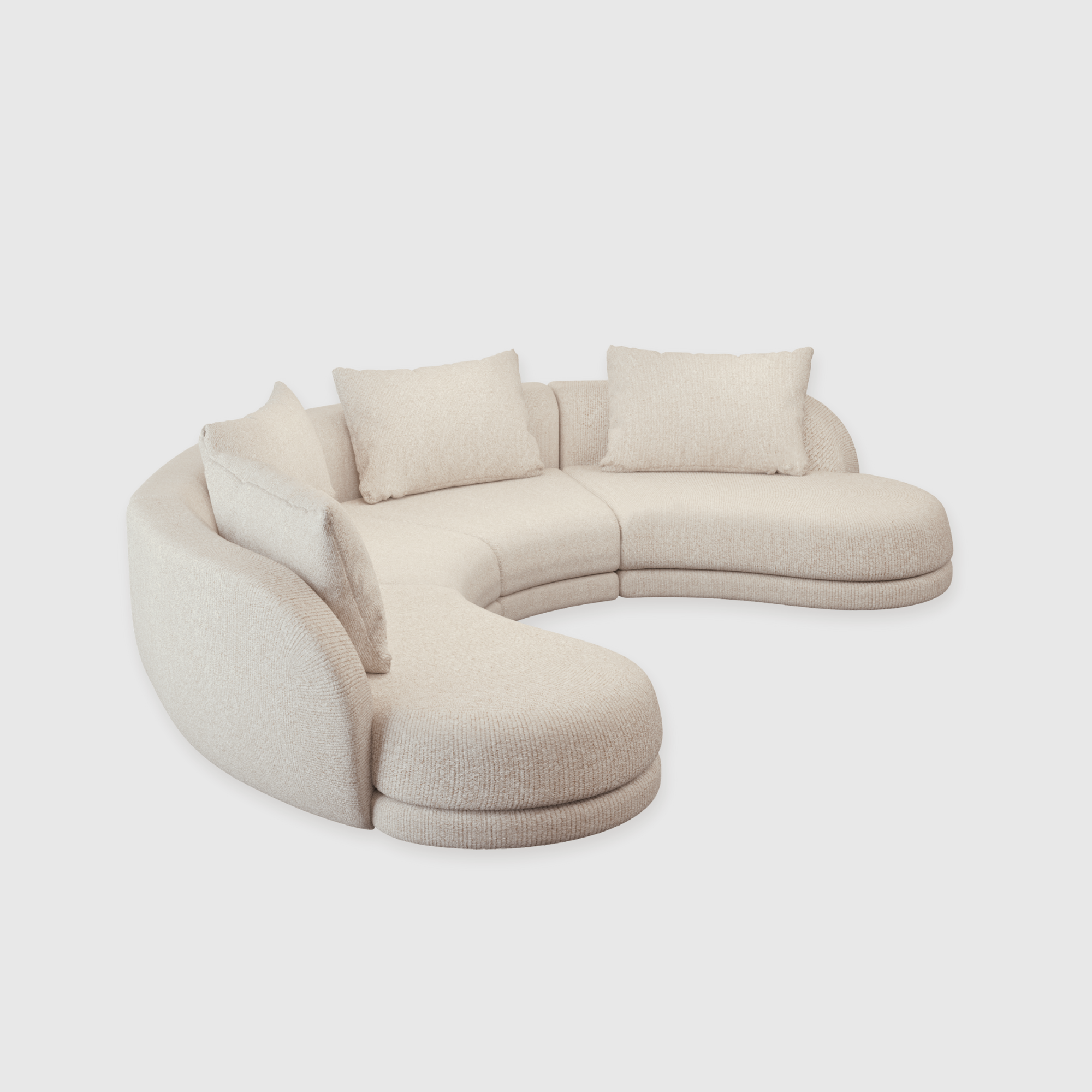 Cirra Sofa - 4 Seater Curved Sofa