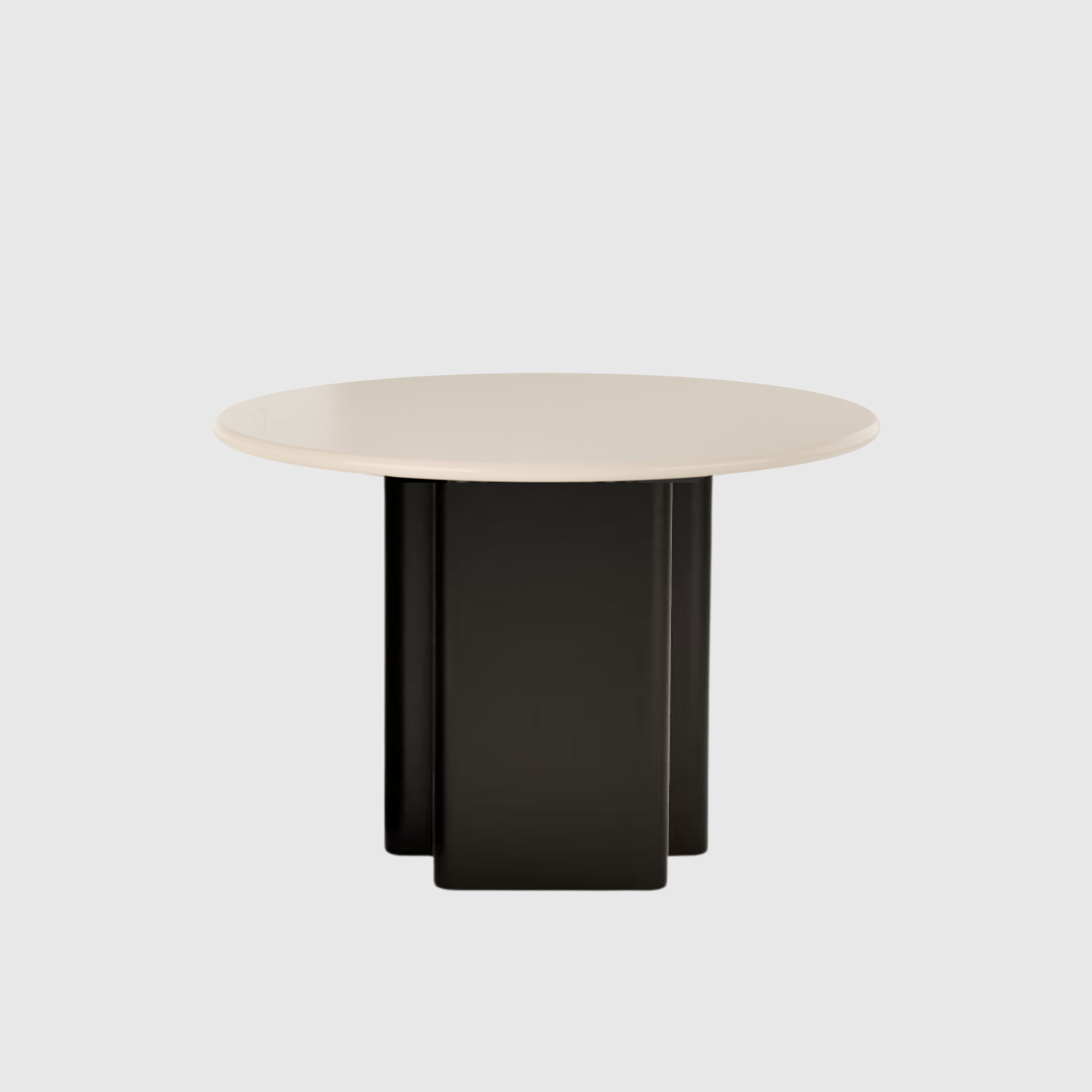 Flow Dining Table - Ivory & Black