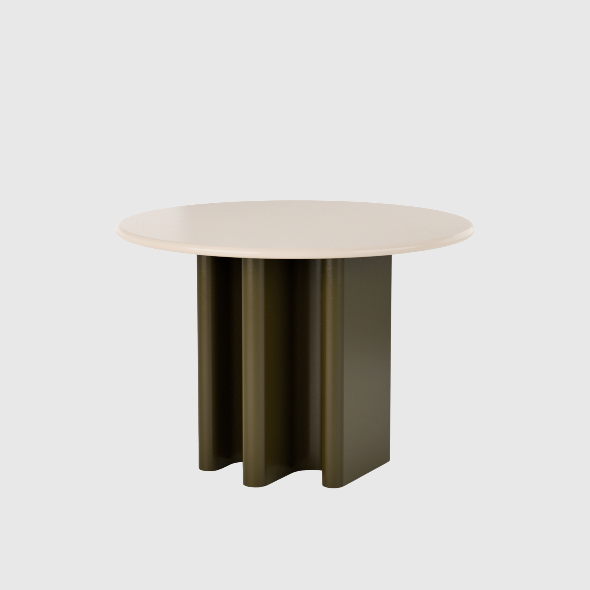 Flow Dining Table - Ivory & Olive