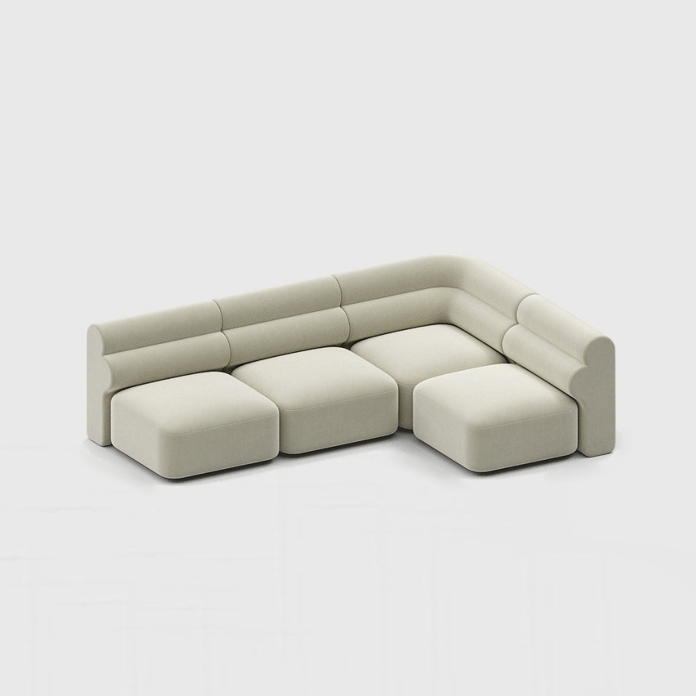 Loaf Modular Sofa - 3 Seater Armless Chaise