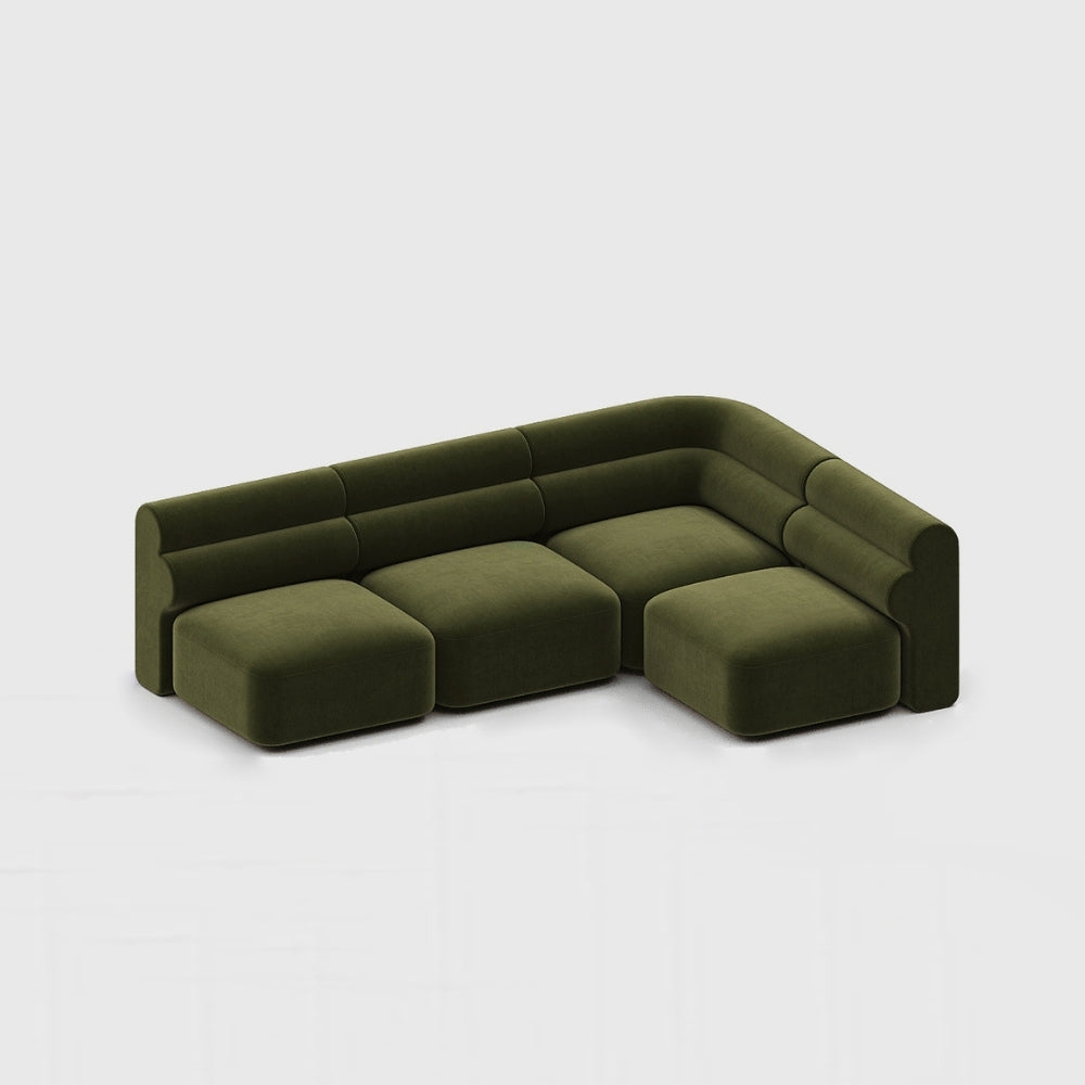 Loaf Modular Sofa - 3 Seater Armless Chaise