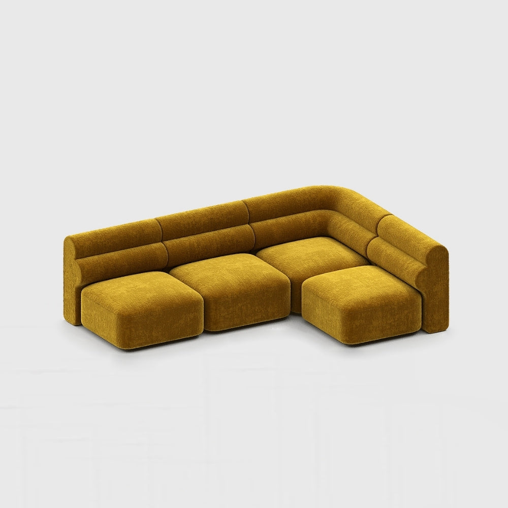 Loaf Modular Sofa - 3 Seater Armless Chaise