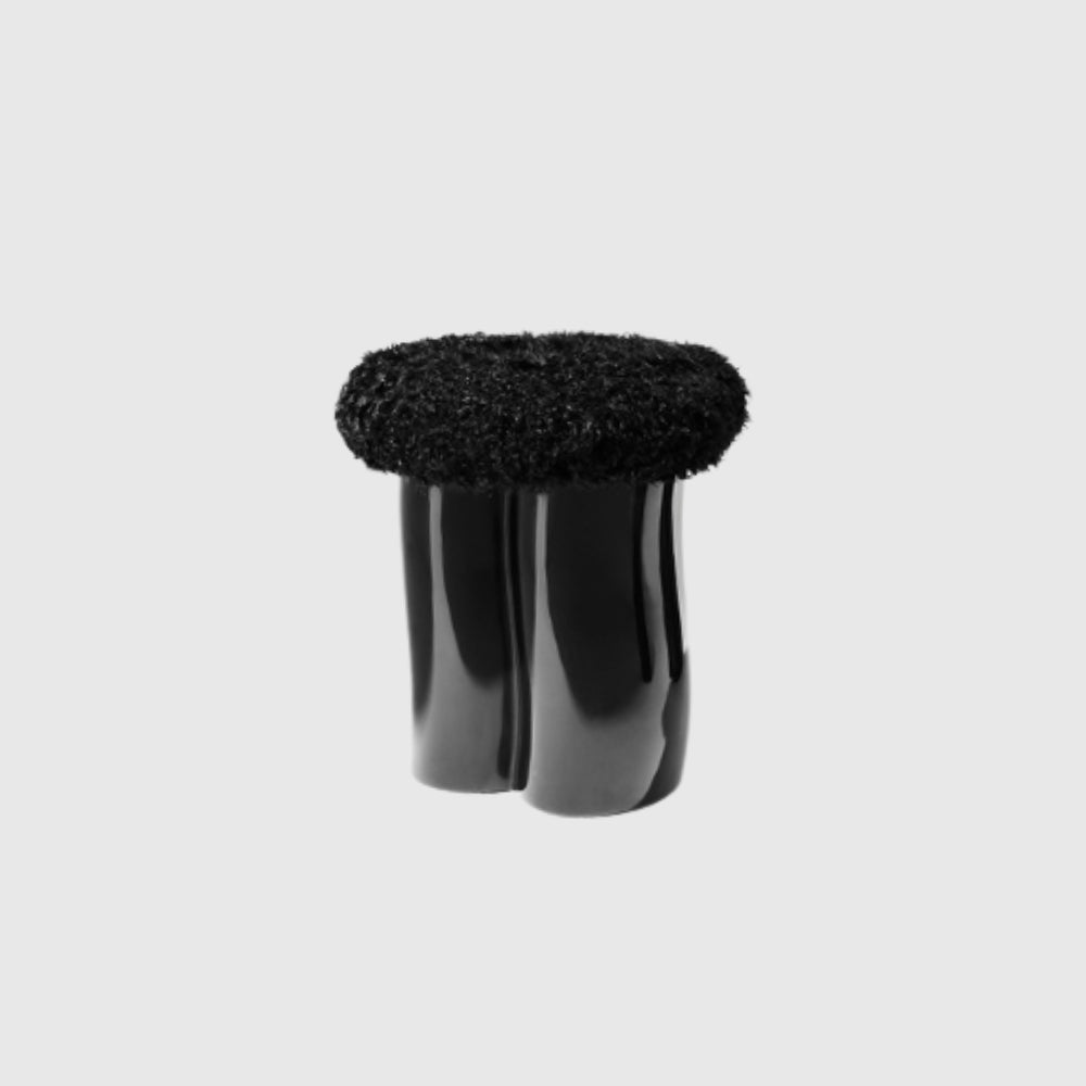 Wiggle Stool with Wool Seat