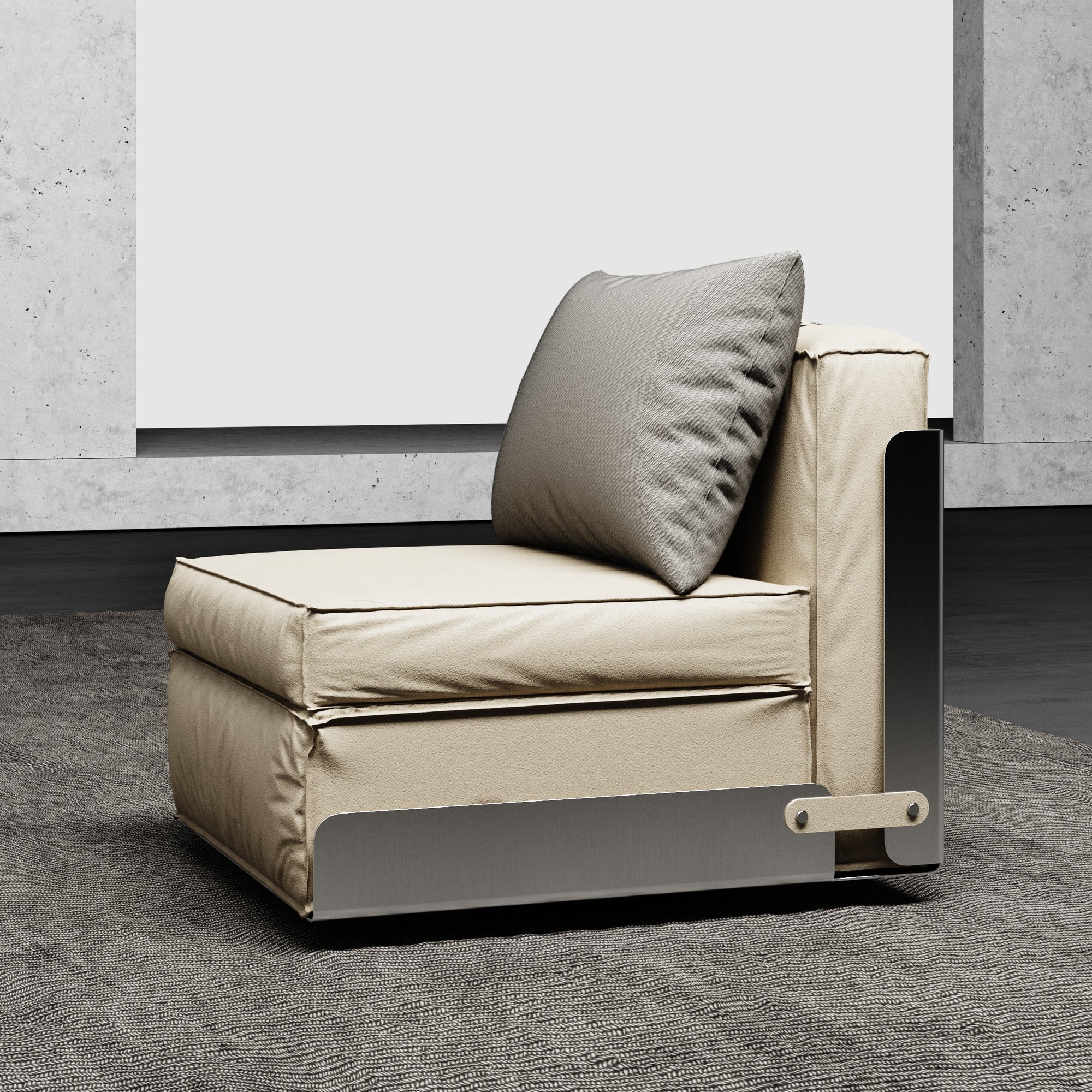 New Piece_Quadrate Lounge Chair_Cream_Lounge Chair_3